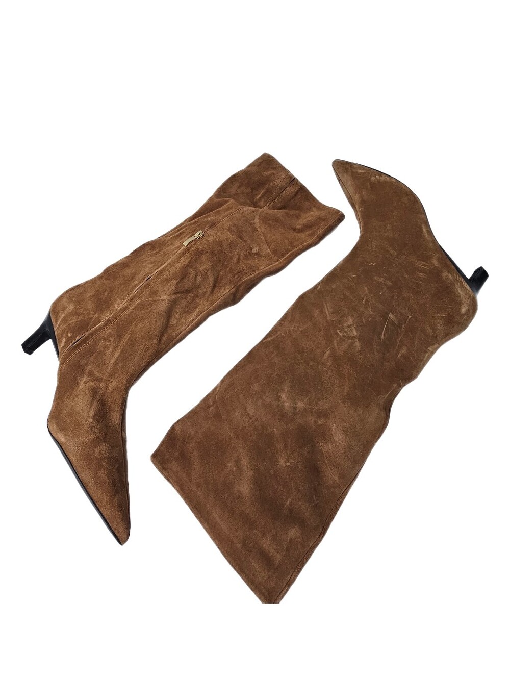Nordstrom Daphne Cognac Suede Knee High Boots Size 12M NWOB Rare Extended Sizing
